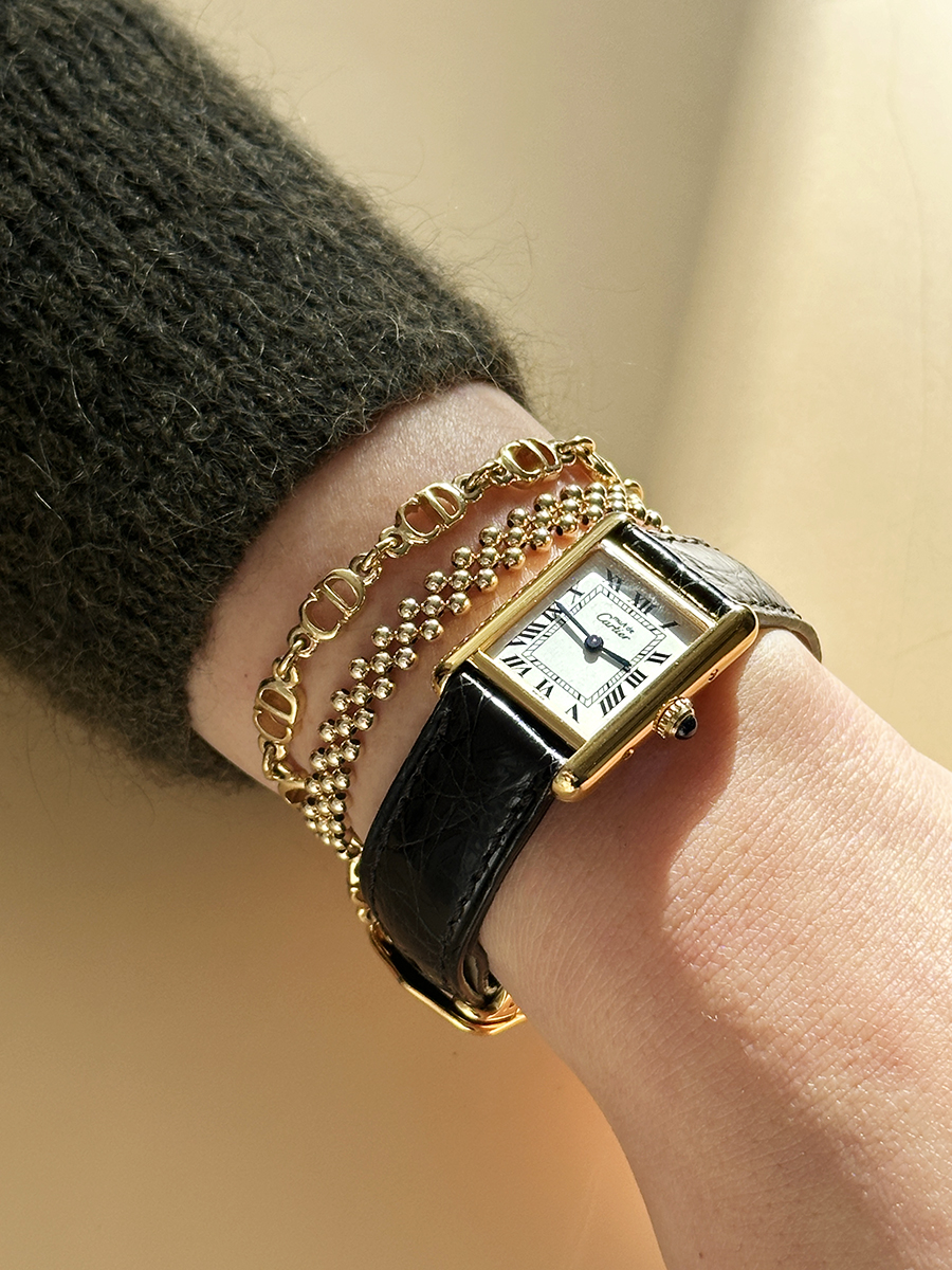 Cartier TANK classic Gold small (D-buckle)