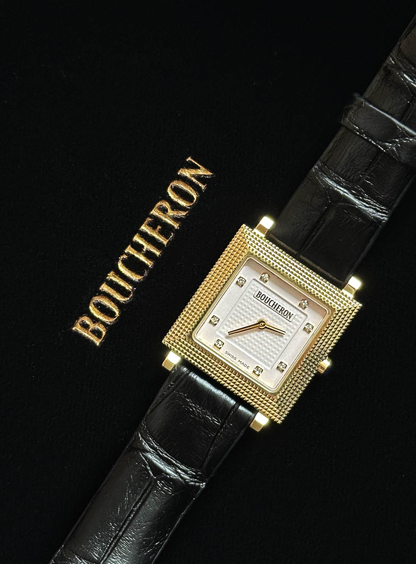[SPECIAL PRICE] BOUCHERON 18K GOLD (8P Diamond) watch